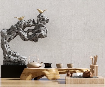 新中式茶具 石雕摆件-ID:485714914