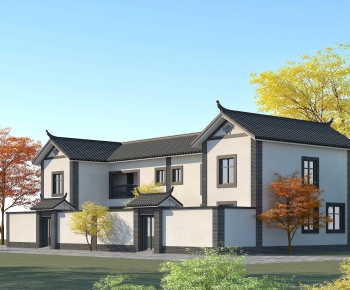 Chinese Style Villa Appearance-ID:529840037