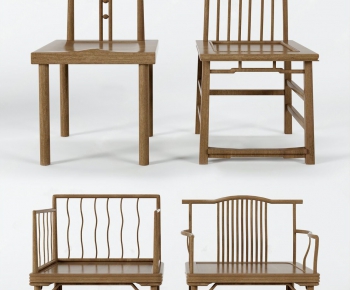 新中式单椅组合-ID:699217087