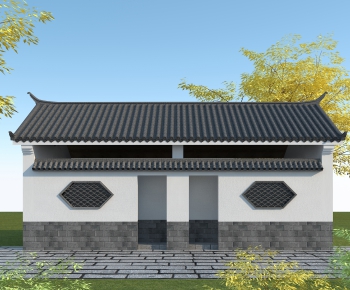 Chinese Style Building Appearance-ID:429840157