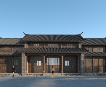 Chinese Style Ancient Architectural Buildings-ID:501112942