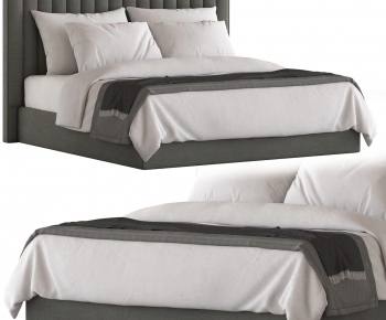 Modern Double Bed-ID:302706008