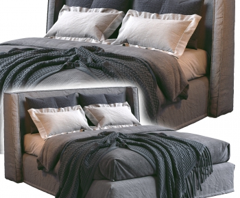 Modern Double Bed-ID:681852108