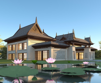 Southeast Asian Style Building Appearance-ID:844903956