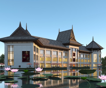 Southeast Asian Style Building Appearance-ID:743911981