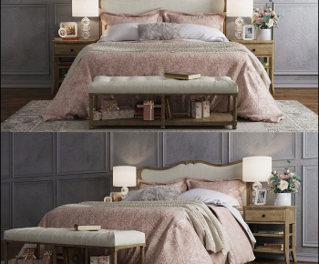 American Style Double Bed-ID:342366939