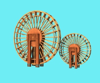 中式抽水风车-id:1019506