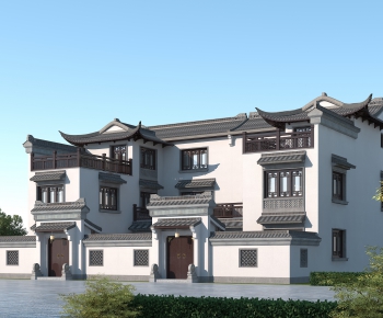 Chinese Style Villa Appearance-ID:400325065