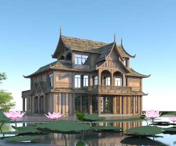 Southeast Asian Style Villa Appearance-ID:292650949