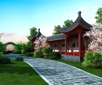 Chinese Style Building Component-ID:344625958