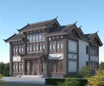 Chinese Style Ancient Architectural Buildings-ID:297717094