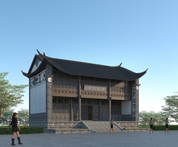 Chinese Style Ancient Architectural Buildings-ID:386238107