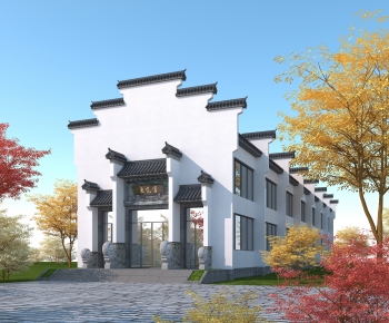 Chinese Style Building Appearance-ID:364109991