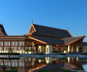 Southeast Asian Style Building Appearance-ID:781656982