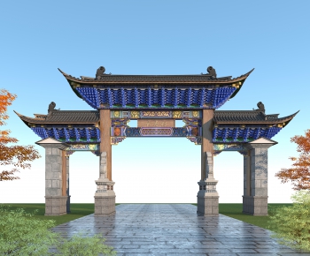 Chinese Style Building Component-ID:435574057