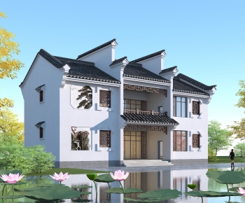 Chinese Style Villa Appearance-ID:819860949