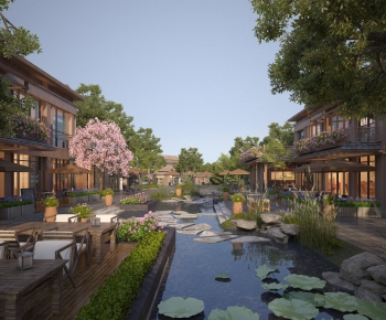 New Chinese Style Courtyard/landscape-ID:532686006