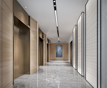Modern Office Elevator Hall-ID:200097085