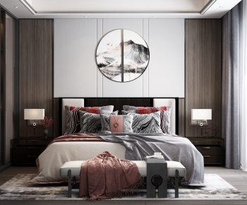 New Chinese Style Bedroom-ID:232892991