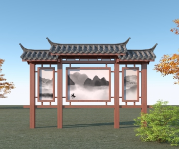 Chinese Style Building Component-ID:885514976