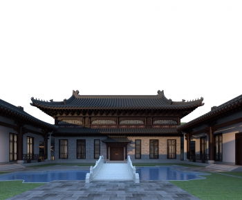 Chinese Style Ancient Architectural Buildings-ID:961965087