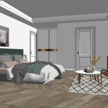 Modern Bedroom-ID:626745945