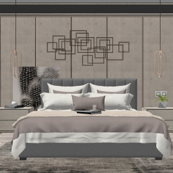 Modern Double Bed-ID:372025014