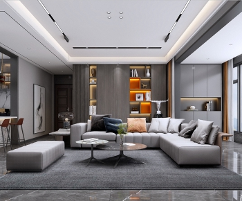Modern A Living Room-ID:501749991