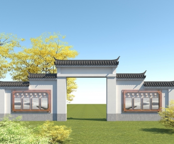 New Chinese Style Building Component-ID:399128913