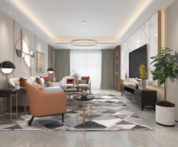 Modern A Living Room-ID:645548117