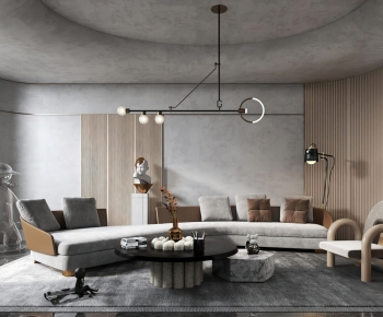 Modern A Living Room-ID:642441033