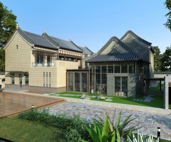 New Chinese Style Villa Appearance-ID:354902985