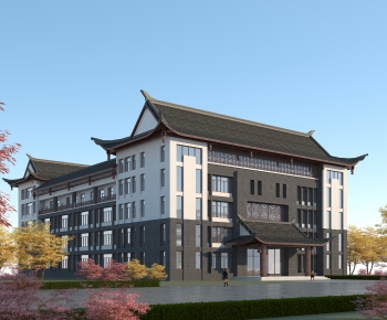 Chinese Style Building Appearance-ID:633171087