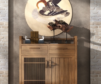 New Chinese Style Side Cabinet/Entrance Cabinet-ID:775182012