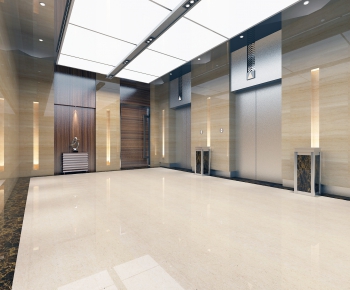 Modern Office Elevator Hall-ID:635159974