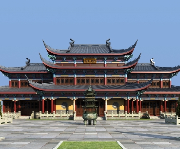 中式古建寺庙-ID:316771986