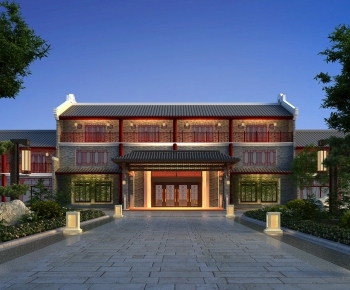 Chinese Style Building Appearance-ID:948050064