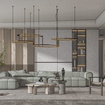 Modern A Living Room-ID:450736051