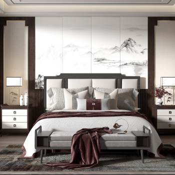 New Chinese Style Bedroom-ID:478573082