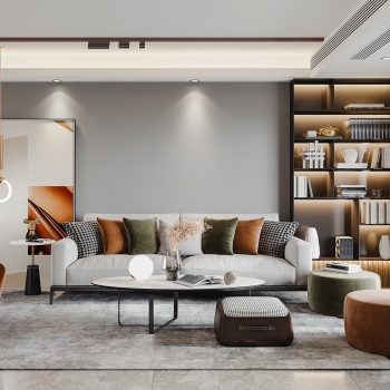 Modern A Living Room-ID:310601956