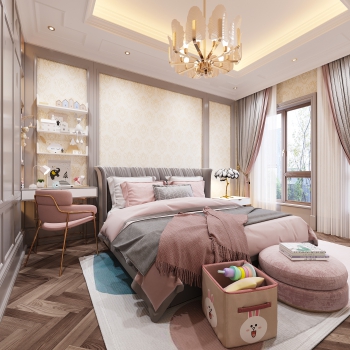 American Style Girl's Room Daughter's Room-ID:988008986