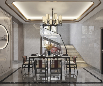 New Chinese Style Dining Room-ID:192071919