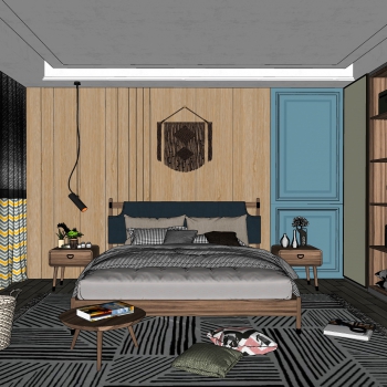 Nordic Style Bedroom-ID:362869027