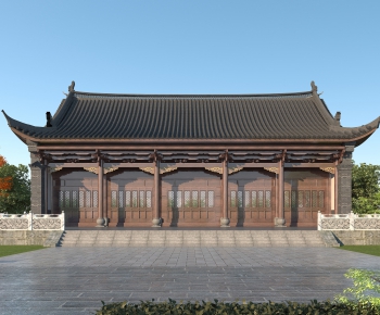 Chinese Style Ancient Architectural Buildings-ID:201699975