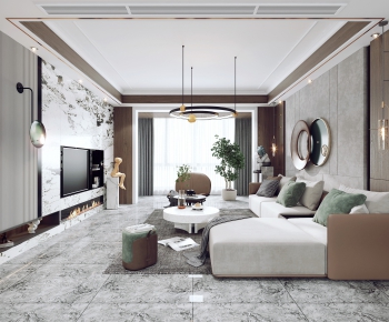 Modern A Living Room-ID:707184084