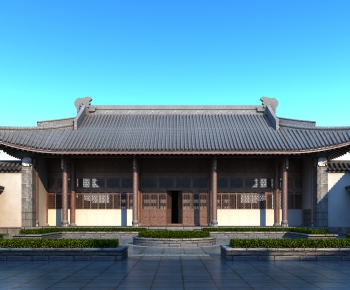 Chinese Style Ancient Architectural Buildings-ID:876617913