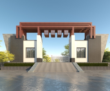 New Chinese Style Building Component-ID:584788089