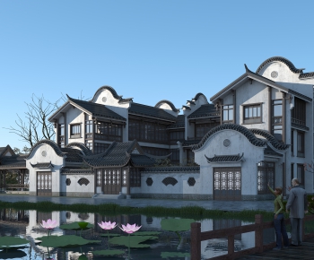Chinese Style Villa Appearance-ID:618205076