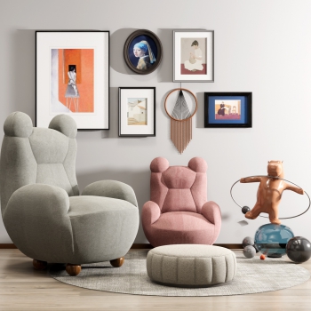 Modern Single Sofa-ID:886388064