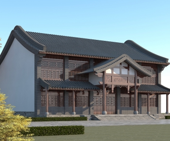 Chinese Style Building Appearance-ID:693007956